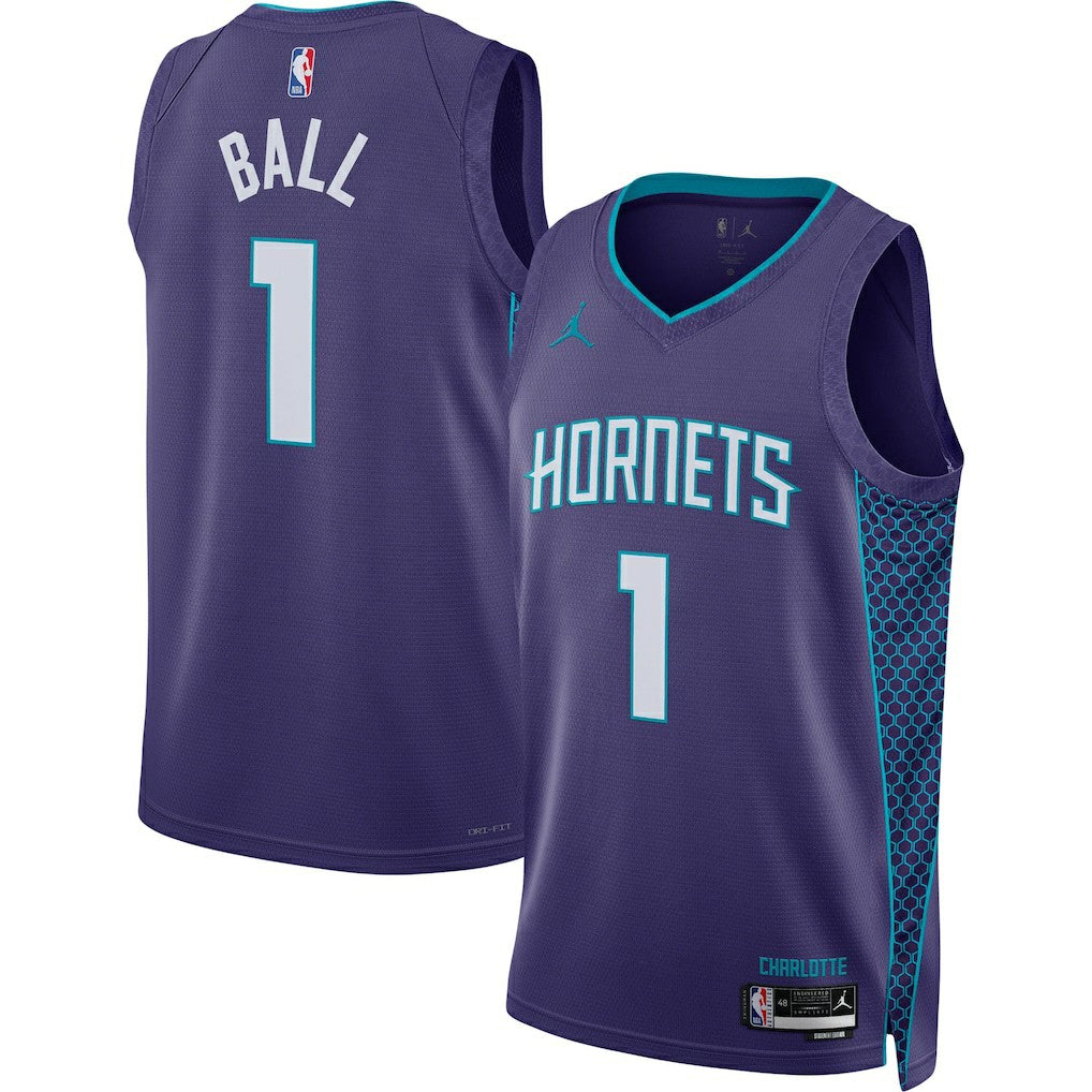 LaMelo Ball Charlotte Hornets Jordan Brand Unisex Swingman Jersey - Statement Edition - Purple online | NBA Jerseys
