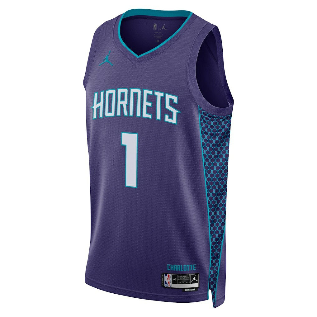 NBA - LaMelo Ball Charlotte Hornets Jordan Brand Unisex Swingman Jersey - Statement Edition - Purple