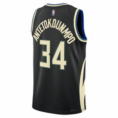 NBA - Giannis Antetokounmpo Milwaukee Bucks Jordan Brand Unisex Swingman Jersey - Statement Edition - Black