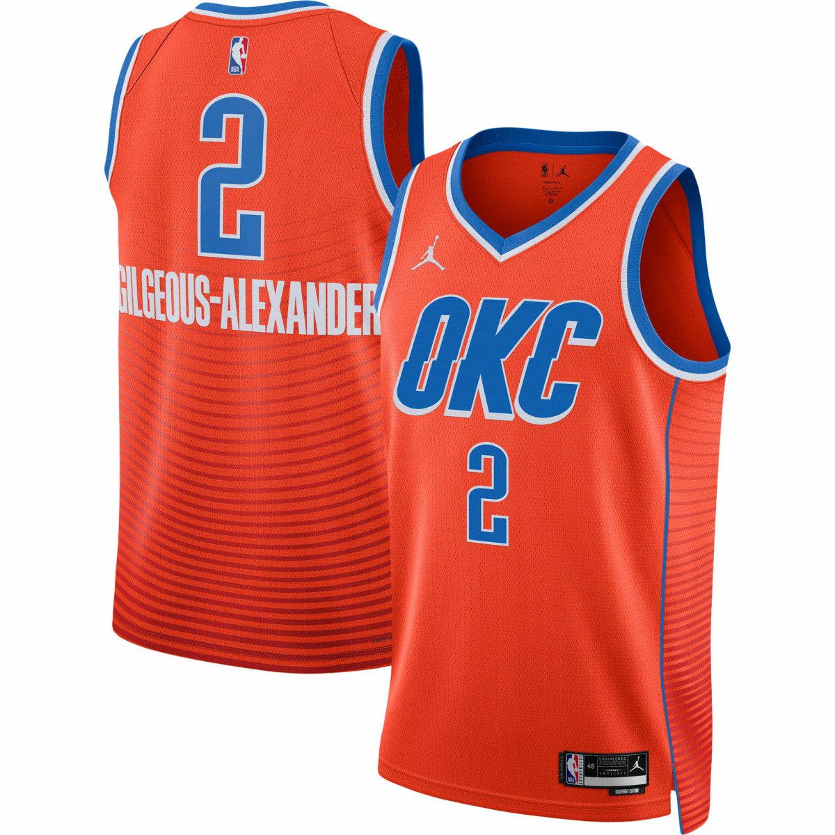 Shai Gilgeous-Alexander Oklahoma City Thunder Jordan Brand Unisex Swingman Jersey - Statement Edition - Orange for sale | NBA Jerseys