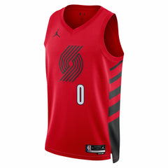 NBA - Damian Lillard Portland Trail Blazers Jordan Brand Unisex Swingman Jersey - Statement Edition - Red