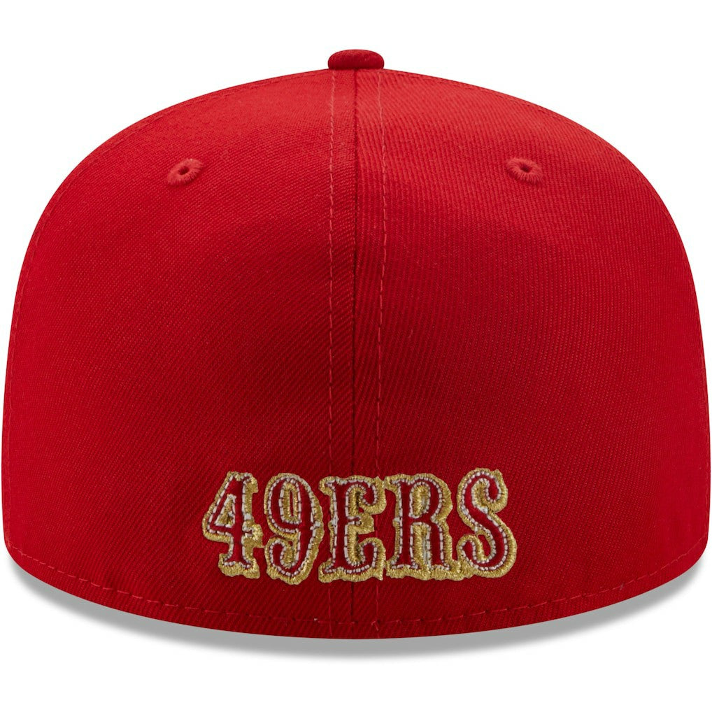 San Francisco 49ers New Era Team 59FIFTY Fitted Hat Scarlet - NFL