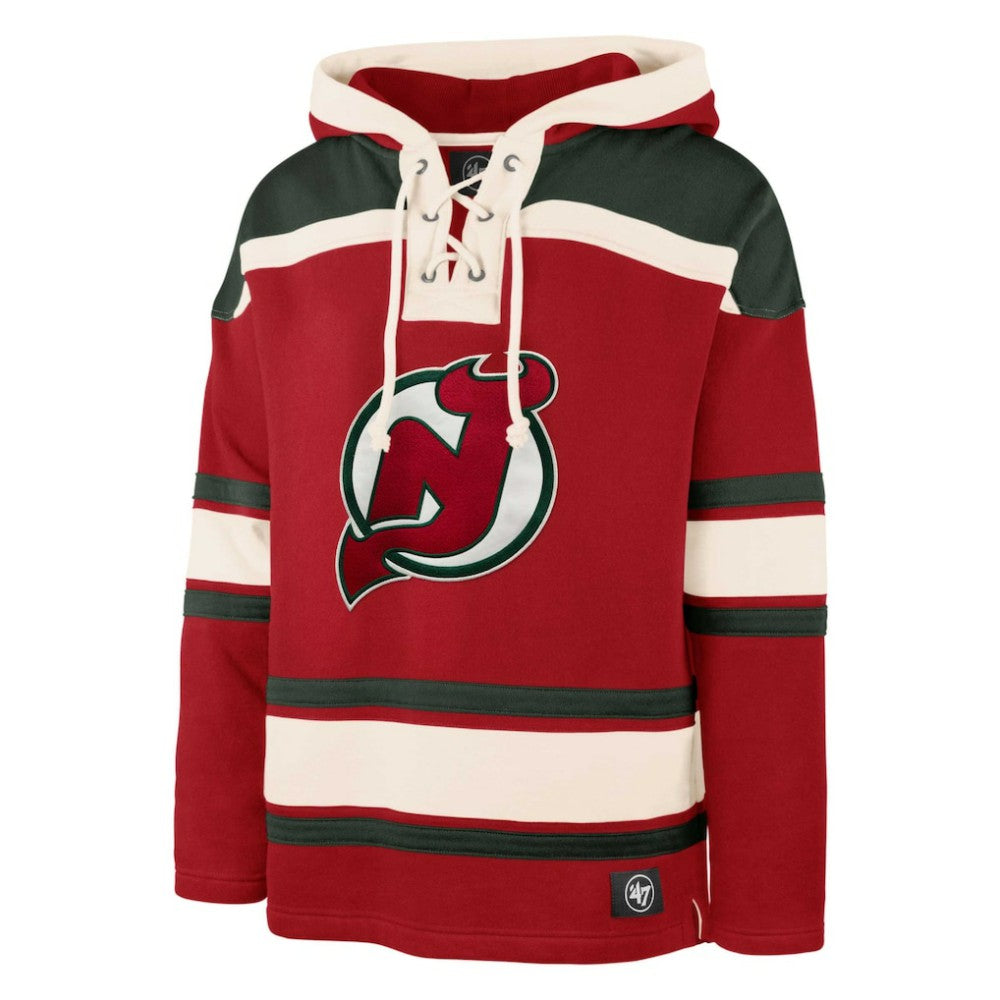 Martin Brodeur New Jersey Devils - '47 Retired Player Name & Number Lacer Pullover Hoodie Red