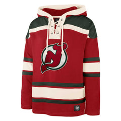 Martin Brodeur New Jersey Devils - '47 Retired Player Name & Number Lacer Pullover Hoodie Red