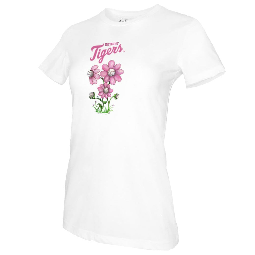 Detroit Tigers Tiny Turnip Women's Blooming Baseballs T-Shirt for sale
