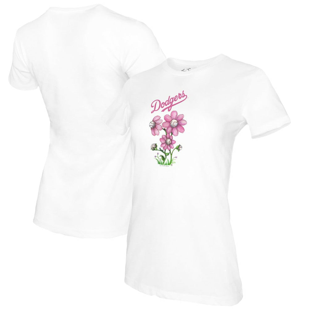 Los Angeles Dodgers Tiny Turnip Women's Blooming Baseballs T-Shirt Online
