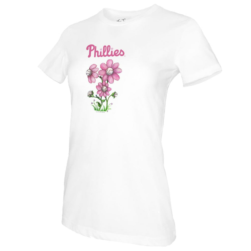 Philadelphia Phillies Tiny Turnip Women's Blooming Baseballs T-Shirt Sale
