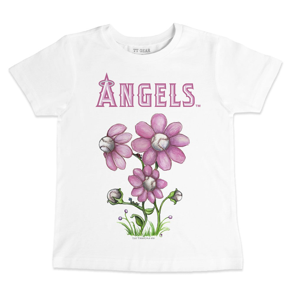 Los Angeles Angels Tiny Turnip Youth Blooming Baseballs T-Shirt Sale
