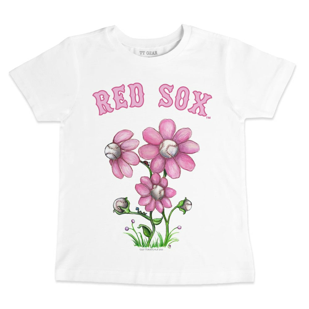 Boston Red Sox Tiny Turnip Youth Blooming Baseballs T-Shirt Sale