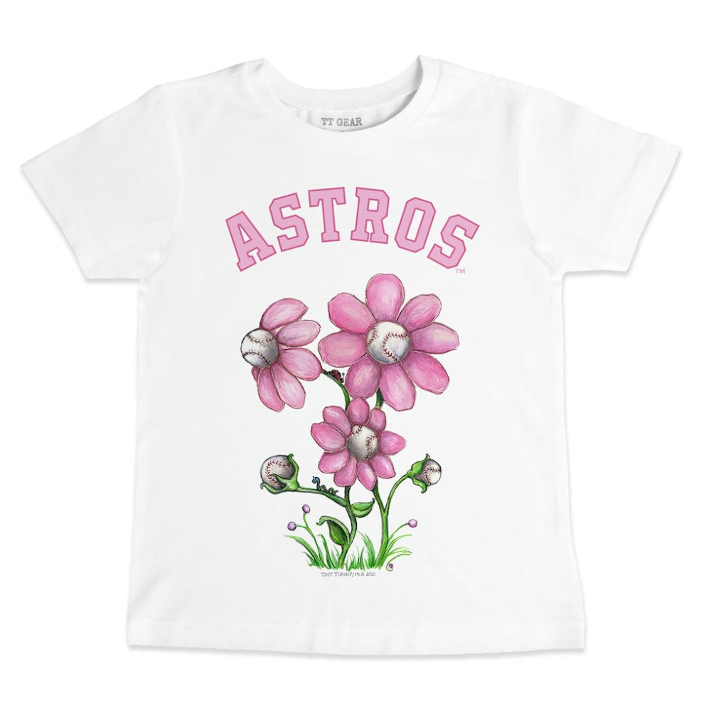 Houston Astros Tiny Turnip Youth Blooming Baseballs T-Shirt for sale