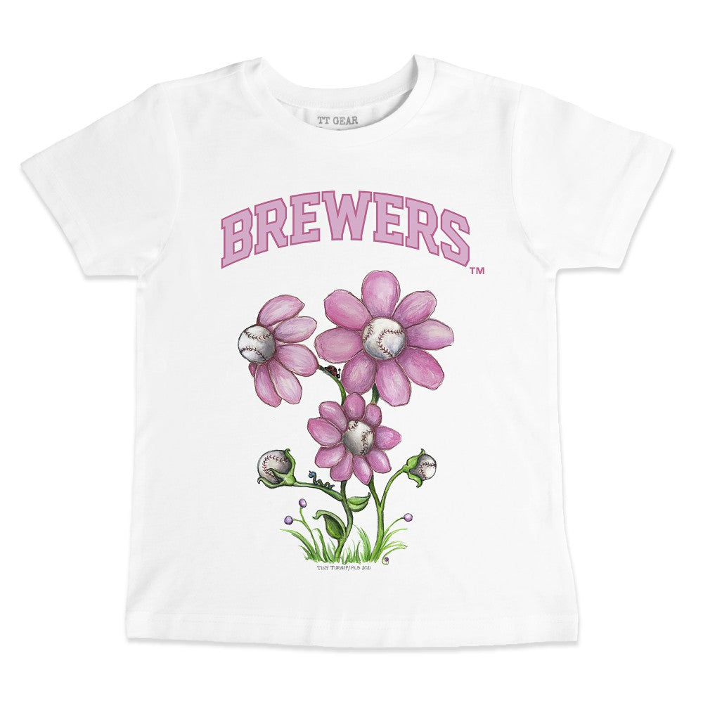 Milwaukee Brewers Tiny Turnip Youth Blooming Baseballs T-Shirt Near Me