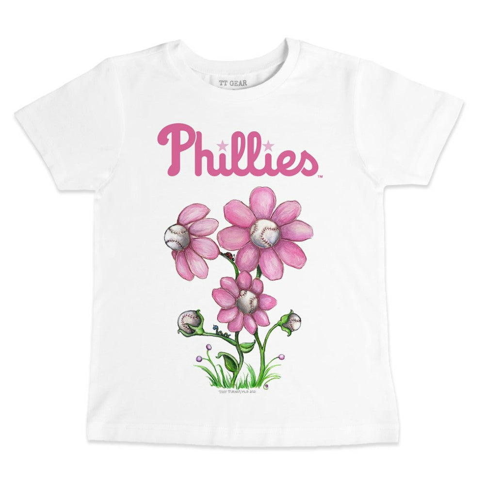 Philadelphia Phillies Tiny Turnip Youth Blooming Baseballs T-Shirt On Sale
