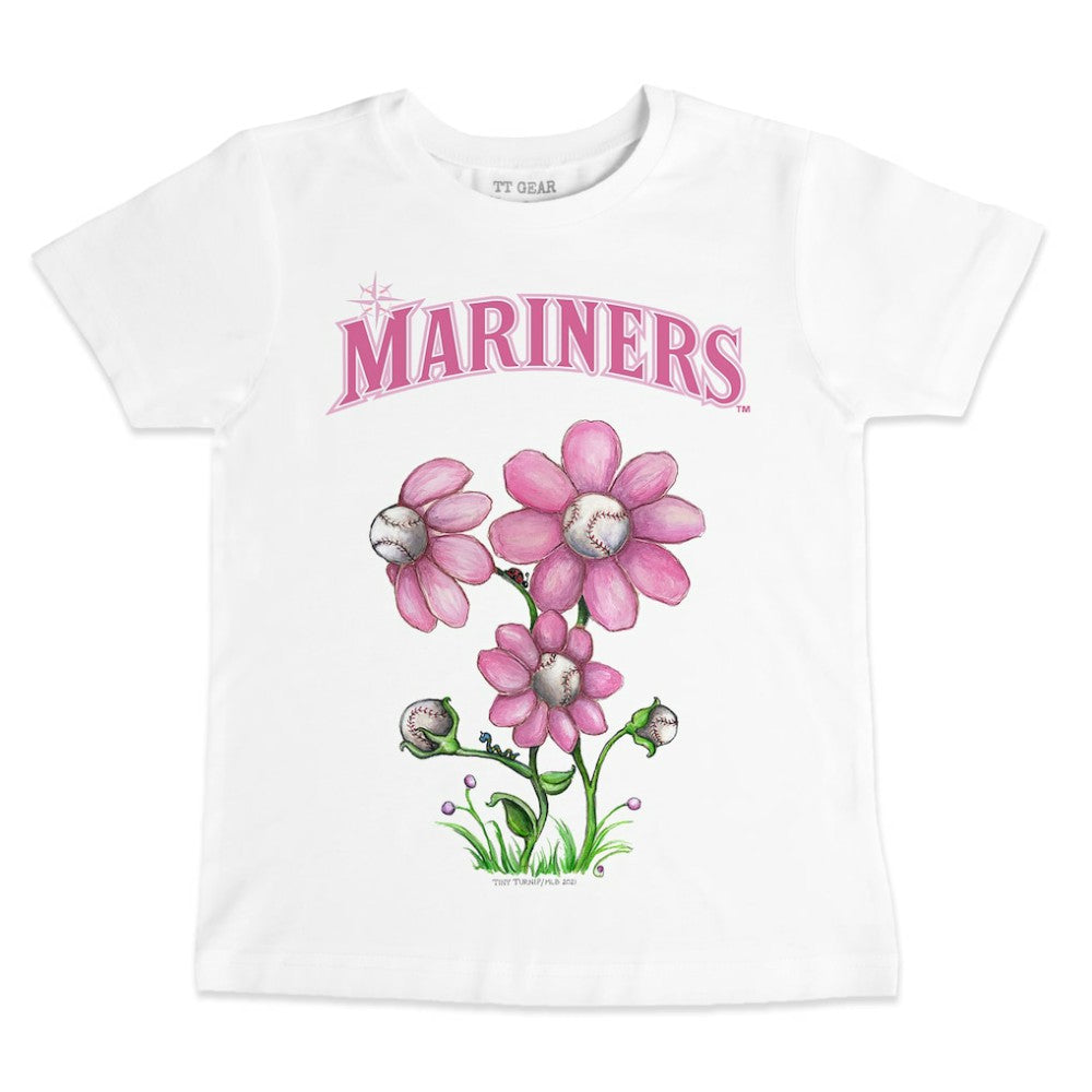 Seattle Mariners Tiny Turnip Youth Blooming Baseballs T-Shirt for sale