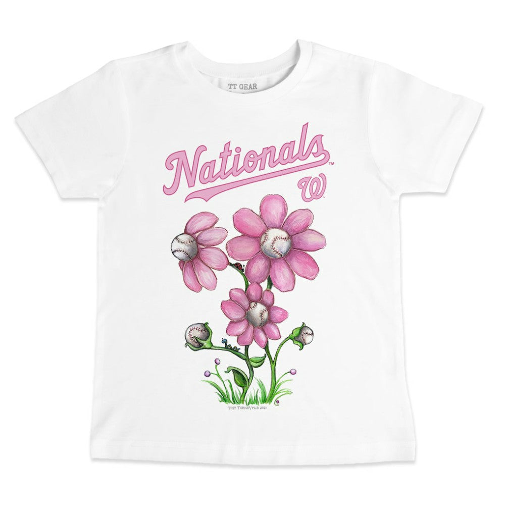 Washington Nationals Tiny Turnip Youth Blooming Baseballs T-Shirt Lifestyle