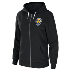 Nashville Predators - WEAR by Erin Andrews Women's Sponge Fleece Full-Zip Hoodie Black