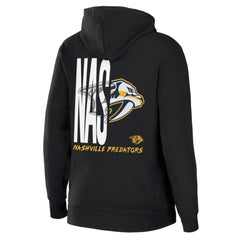 Nashville Predators - WEAR by Erin Andrews Women's Sponge Fleece Full-Zip Hoodie Black