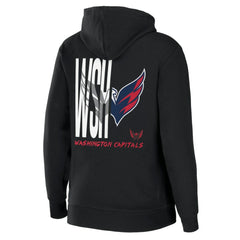 Washington Capitals WEAR by Erin Andrews Women's Sponge Fleece Full-Zip Hoodie Black