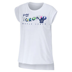 Toronto Maple Leafs - WEAR by Erin Andrews Women's Greetings From Muscle T-Shirt White