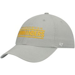 Washington Commanders '47 Script Clean Up Adjustable Hat Gray - 47 brand