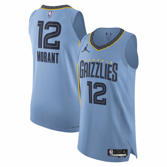 Ja Morant Memphis Grizzlies Jordan Brand Authentic Player Jersey - Statement Edition - Light Blue sale | NBA Jerseys