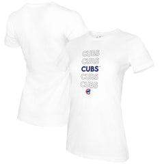 Chicago Cubs Tiny Turnip Women's Stacked T-Shirt Sale