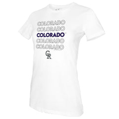 Colorado Rockies Tiny Turnip Women's Stacked T-Shirt Sale