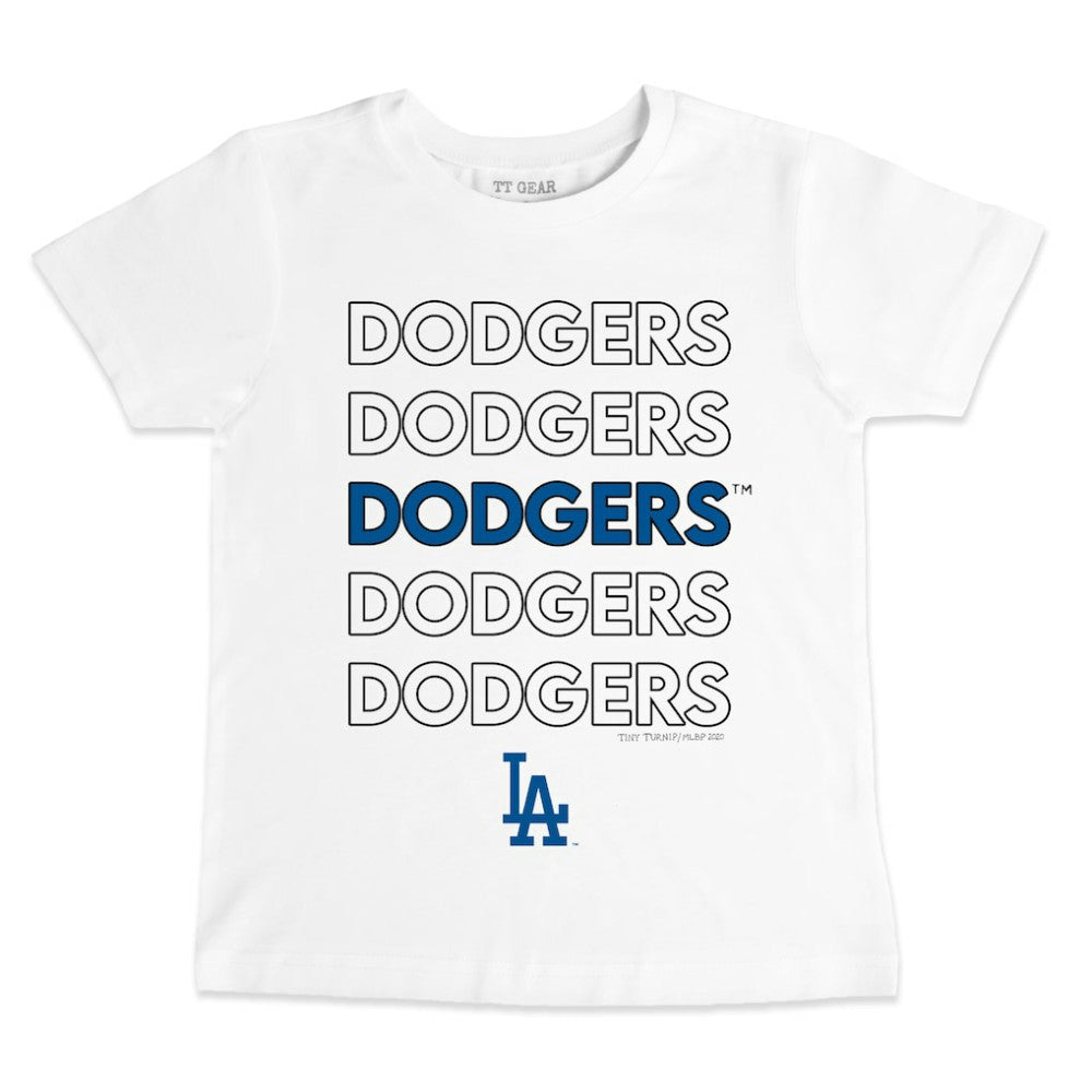 Los Angeles Dodgers Tiny Turnip Youth Stacked T-Shirt for sale