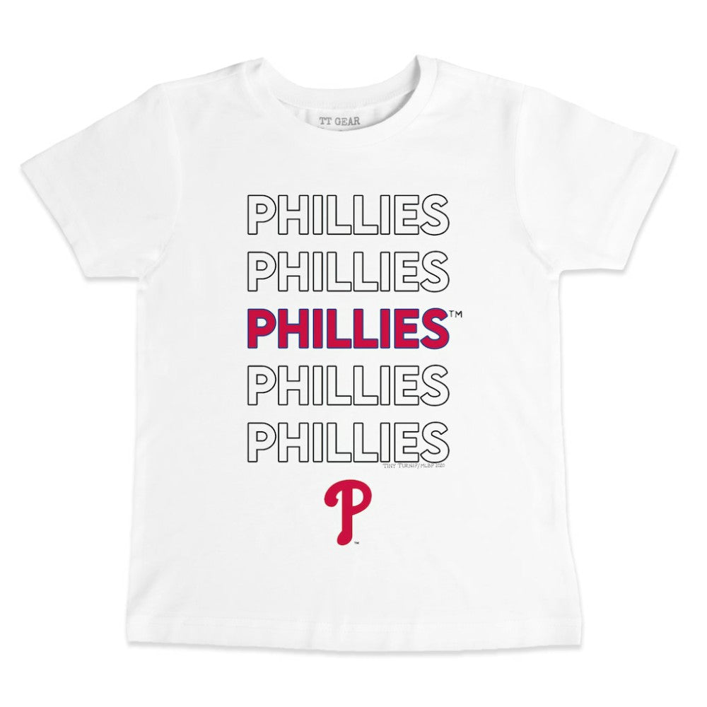 Philadelphia Phillies Tiny Turnip Youth Stacked T-Shirt discount