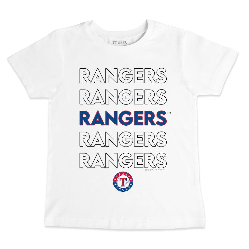 Texas Rangers Tiny Turnip Youth Stacked T-Shirt Clearance