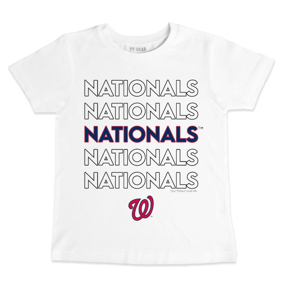 Washington Nationals Tiny Turnip Youth Stacked T-Shirt Near Me