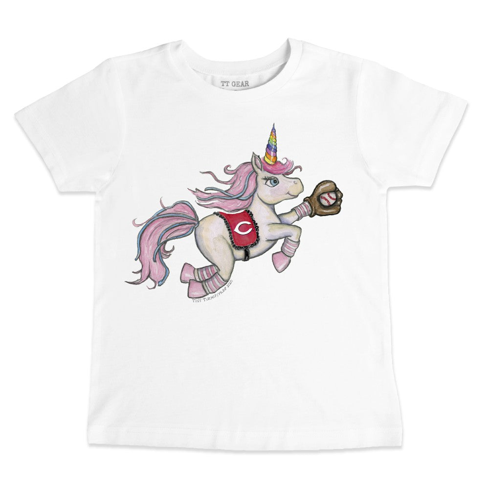 Cincinnati Reds Tiny Turnip Youth Unicorn T-Shirt Lifestyle