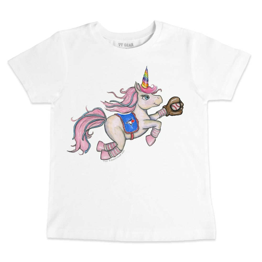 Toronto Blue Jays Tiny Turnip Youth Unicorn T-Shirt Lifestyle