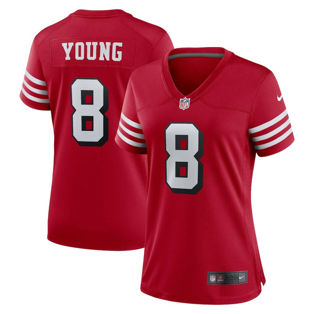 Steve Young San Francisco 49ers Women's Alternate Game Jersey Scarlet - Nike