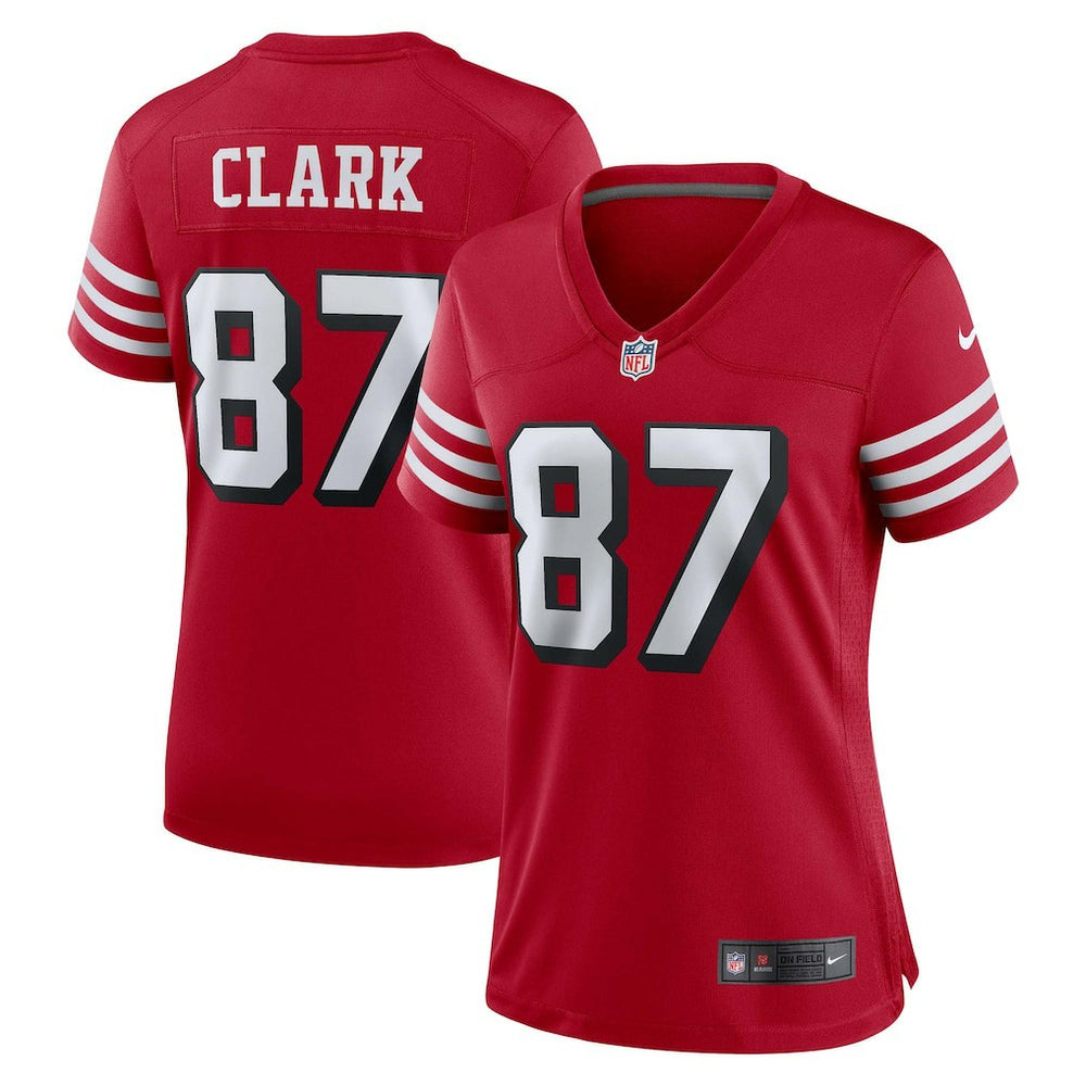 Dwight Clark San Francisco 49ers Women's Alternate Game Jersey Scarlet - Nike