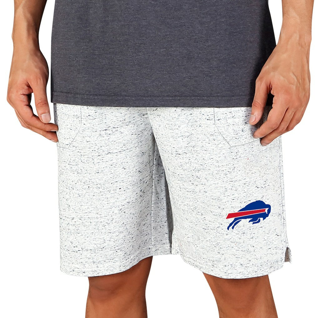 Buffalo Bills Concepts Sport Throttle Knit Jam Shorts White/Charcoal - NFL