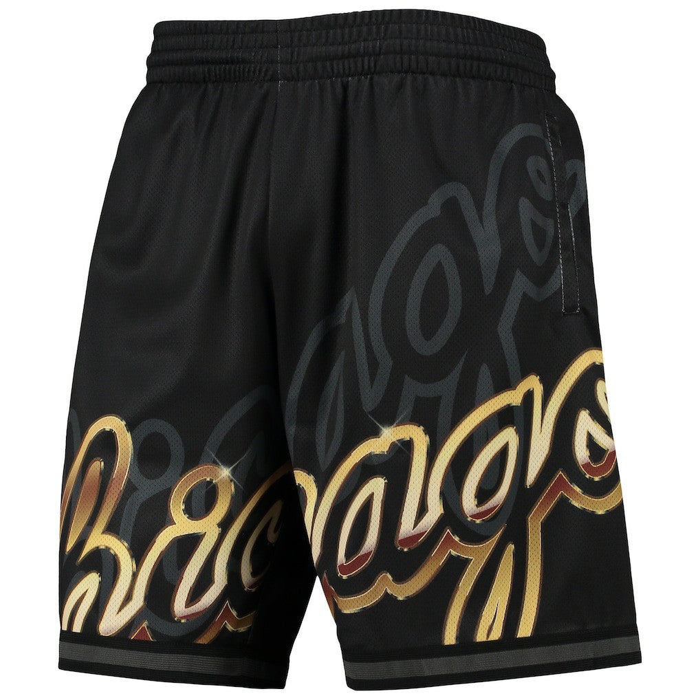 Mitchell & Ness - Chicago Bulls Big Face 4.0 Fashion Shorts - Black