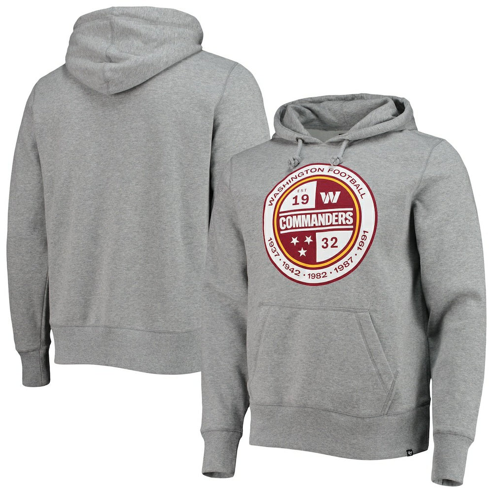 Washington Commanders '47 Imprint Headline Pullover Hoodie Gray - 47 brand