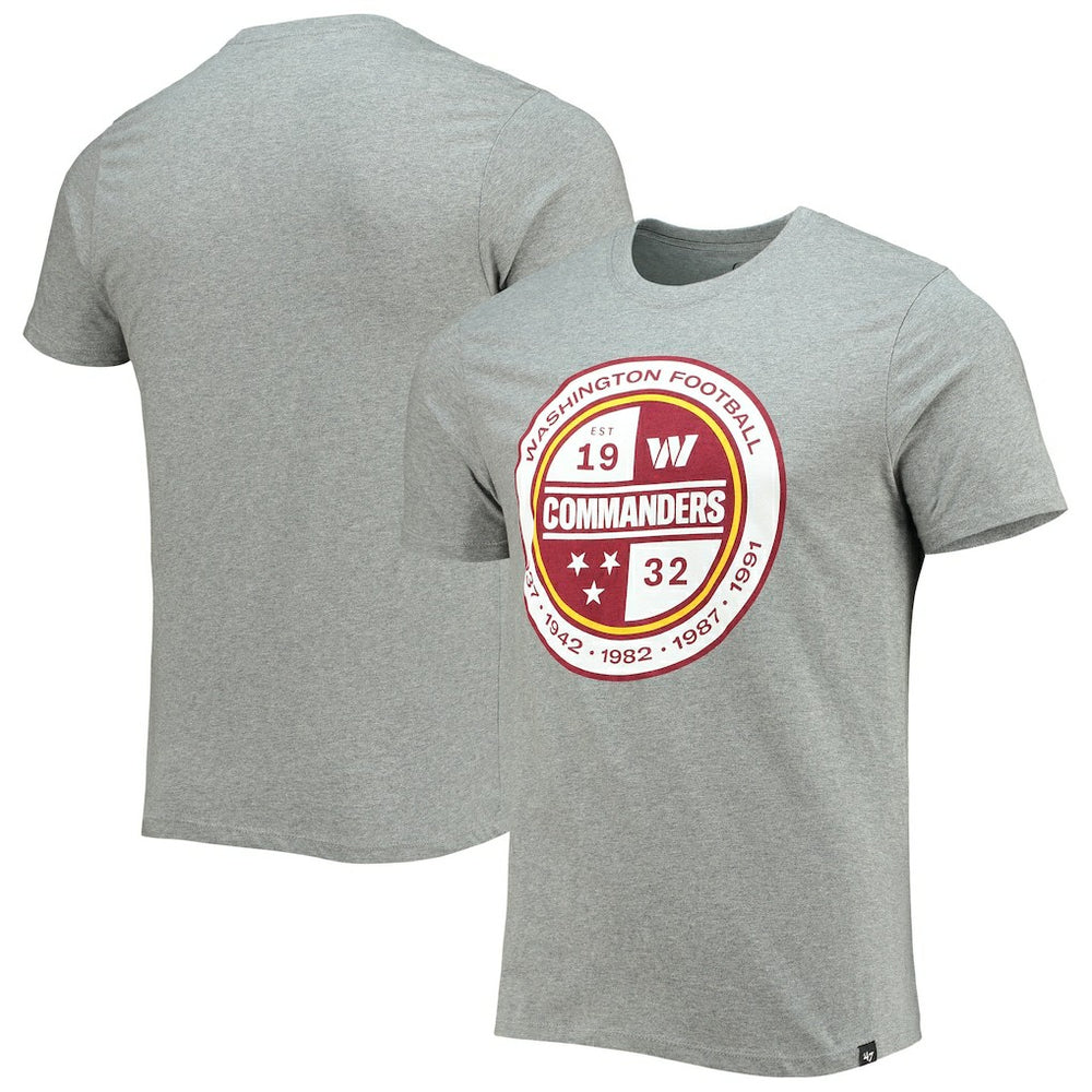 Washington Commanders '47 Imprint Super Rival T-Shirt Gray - 47 brand