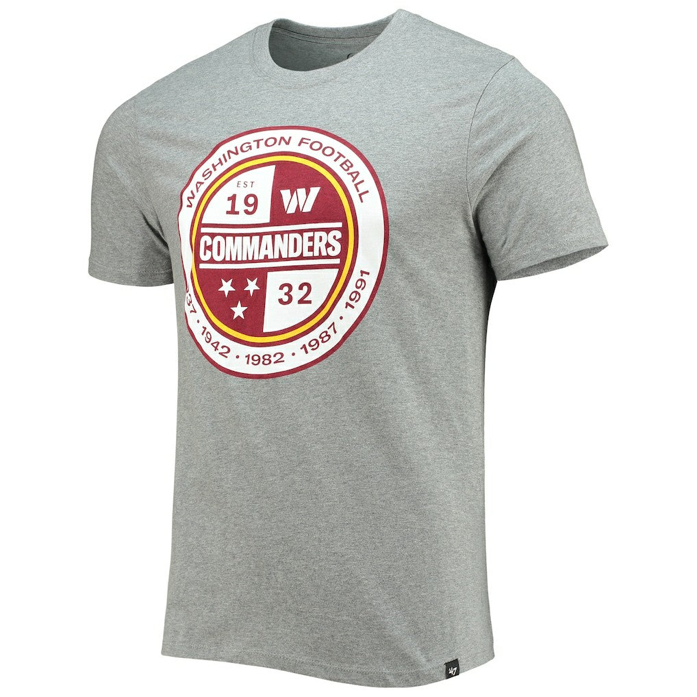 Washington Commanders '47 Imprint Super Rival T-Shirt Gray - 47 brand