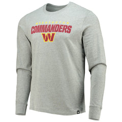 Washington Commanders '47 Traction Super Rival Long Sleeve T-Shirt Heathered Gray - 47 brand