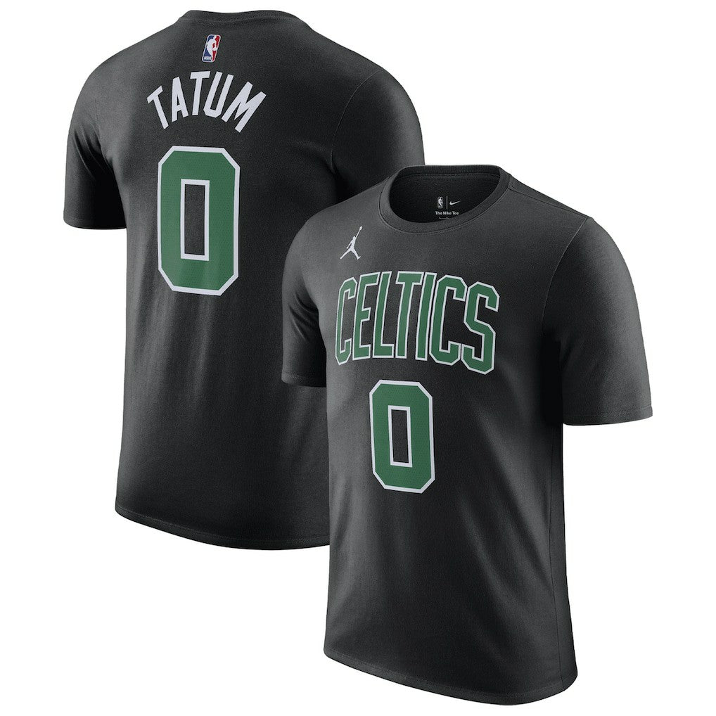 NBA - Jayson Tatum Boston Celtics Jordan Brand 2022/23 Statement Edition Name & Number T-Shirt - Black