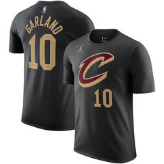 NBA - Darius Garland Cleveland Cavaliers Jordan Brand 2022/23 Statement Edition Name & Number T-Shirt - Black