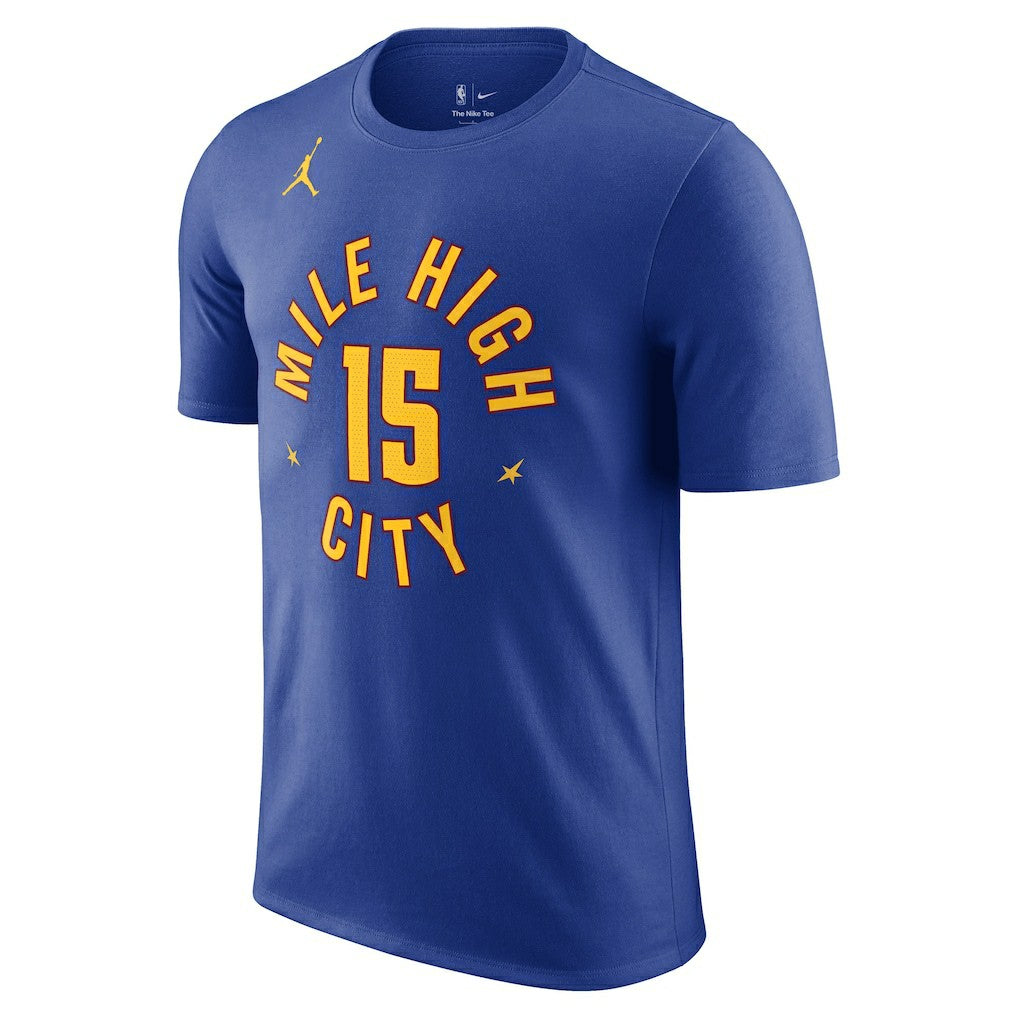 NBA - Nikola Jokic Denver Nuggets Jordan Brand 2022/23 Statement Edition Name & Number T-Shirt - Blue