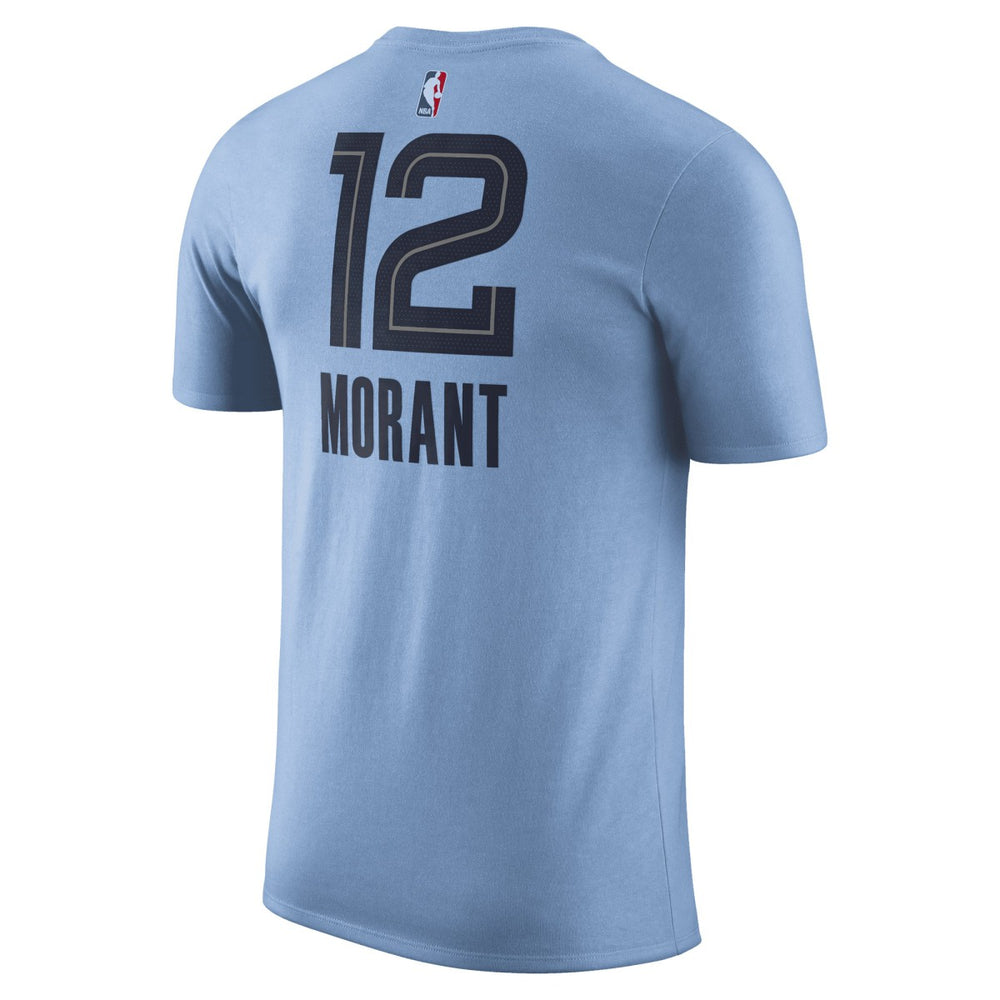 NBA - Ja Morant Memphis Grizzlies Jordan Brand 2022/23 Statement Edition Name & Number T-Shirt - Light Blue