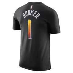 NBA - Devin Booker Phoenix Suns Jordan Brand 2022/23 Statement Edition Name & Number T-Shirt - Black