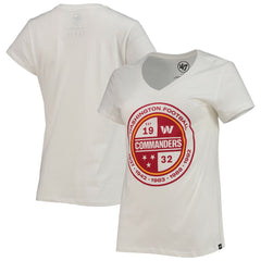 Washington Commanders '47 Women's Imprint Ultra Rival V-Neck T-Shirt White - 47 brand