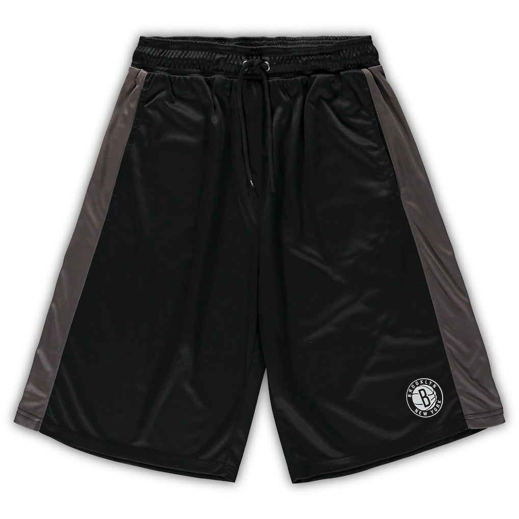 Fanatics - Brooklyn Nets Big & Tall Performance Shorts - Black/Charcoal
