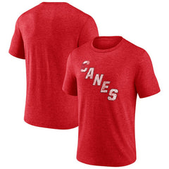 Carolina Hurricanes - Wraparound Tri-Blend T-Shirt Red
