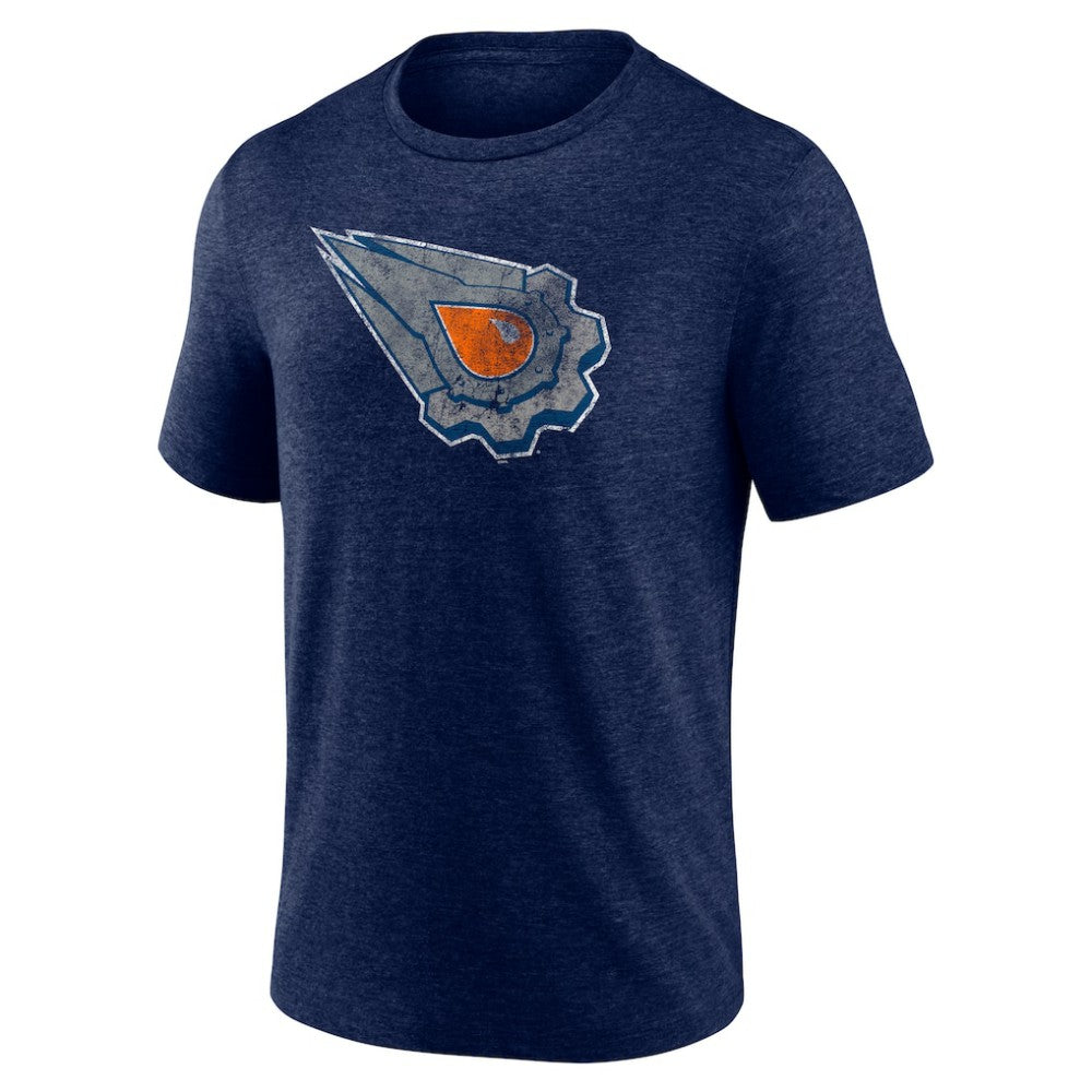 Edmonton Oilers - Wraparound Tri-Blend T-Shirt Navy