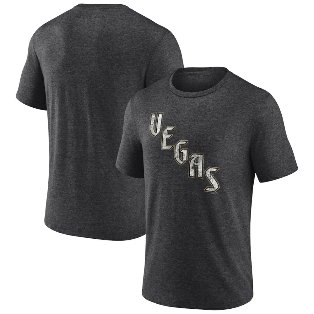 Vegas Golden Knights Wraparound Tri-Blend T-Shirt Charcoal